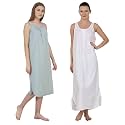 BLAZON Women's Cotton Hosiery Solid Maxi Nighty Slip (Pack of 2) Available Sizes: S, M, L, XL, 2XL, 3XL, 4XL, 5XL