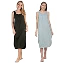 BLAZON Women's Cotton Hosiery Solid Maxi Nighty Slip (Pack of 2) Available Sizes: S, M, L, XL, 2XL, 3XL, 4XL, 5XL