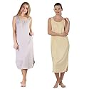 BLAZON Women's Cotton Hosiery Solid Maxi Nighty Slip (Pack of 2) Available Sizes: S, M, L, XL, 2XL, 3XL, 4XL, 5XL