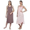 BLAZON Women's Cotton Hosiery Solid Maxi Nighty Slip (Pack of 2) Available Sizes: S, M, L, XL, 2XL, 3XL, 4XL, 5XL