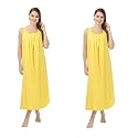 BLAZON Women's Cotton Hosiery Solid Maxi Nighty Slip (Pack of 2) Available Sizes: S, M, L, XL, 2XL, 3XL, 4XL, 5XL