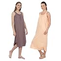 BLAZON Women's Cotton Hosiery Solid Maxi Nighty Slip (Pack of 2) Available Sizes: S, M, L, XL, 2XL, 3XL, 4XL, 5XL