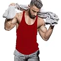 THE BLAZZE 0001 Men's Gym Tank Gym Tank Stringer Tank Tops for Men Gym Vest for Men Sleeveless Bodybuilding Gym Tank Tops for Men