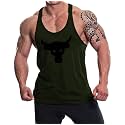 THE BLAZZE 0052 Men's Tank Tops Muscle Gym Bodybuilding Vest Fitness Workout Train Stringer's