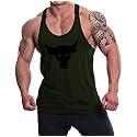 THE BLAZZE 0052 Men's Tank Tops Muscle Gym Bodybuilding Vest Fitness Workout Train Stringer's