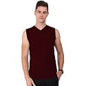 THE BLAZZE 0071 Men's V-Neck Sleeveless T-Shirt Vest Tank Tops Muscle Tee Gym Bodybuilding Vests Fitness Workout Train Stringers
