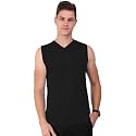 THE BLAZZE 0071 Men's V-Neck Sleeveless T-Shirt Vest Tank Tops Muscle Tee Gym Bodybuilding Vests Fitness Workout Train Stringers