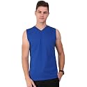 THE BLAZZE 0071 Men's V-Neck Sleeveless T-Shirt Vest Tank Tops Muscle Tee Gym Bodybuilding Vests Fitness Workout Train Stringers