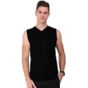 THE BLAZZE 0071 Men's V-Neck Sleeveless T-Shirt Vest Tank Tops Muscle Tee Gym Bodybuilding Vests Fitness Workout Train Stringers