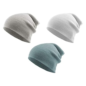 the blazze 2015 winter beanie cap for men and women pack of 3 pack of 3 greywhiteblue
