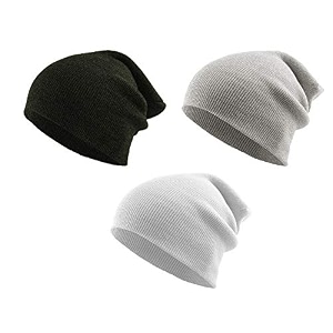 the blazze 2015 winter beanie cap for men and women pack of 3 pack of 3 darkgreygreywhite