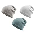 THE BLAZZE 2015 Winter Beanie Cap for Men and Women Pack Of 3 (Pack Of 3, Grey,White,Blue)