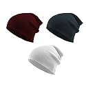 THE BLAZZE 2015 Winter Beanie Cap for Men and Women Pack Of 3 (Pack Of 3, Maroon,Navy,White)