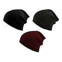 THE BLAZZE 2015 Winter Beanie Cap for Men and Women Pack Of 3 (Pack Of 3, Black,DarkGrey,Maroon)