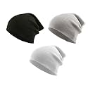 THE BLAZZE 2015 Winter Beanie Cap for Men and Women Pack Of 3 (Pack Of 3, DarkGrey,Grey,White)