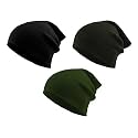 THE BLAZZE 2015 Winter Beanie Cap for Men and Women Pack Of 3 (Pack Of 3, Black,DarkGrey,Green)
