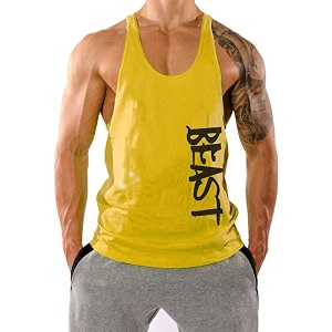 the blazze men39s beast tank tops muscle gym bodybuilding vest fitness workout train stringers