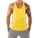 THE BLAZZE Men's Blank Stringer Y Back Bodybuilding Gym Tank Tops