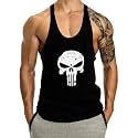 THE BLAZZE Men's Blank Stringer Y Back Bodybuilding Gym Tank Tops