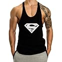 THE BLAZZE Men's Blank Stringer Y Back Bodybuilding Gym Tank Tops