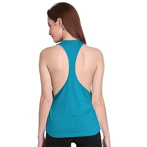 THE BLAZZE Womens Sleeveless Loose Fit Racerback