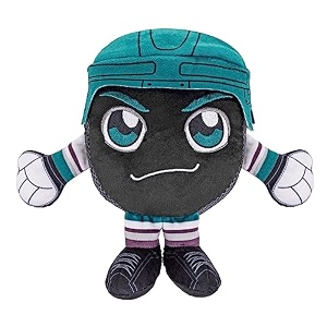 bleacher creatures anaheim ducks mighty ducks logo 834 nhl kuricha hockey puck sitting plush- soft chibi inspired plush