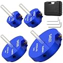 BLEKOO 4PCS PVC Pipe Reamer Kit - SCH40 Aluminum Deburring Tool Kit (1" to 4") | Dual-Blade Technology | Deburring Tool for PVC &amp; ABS Pipes | Fits Standard 1/2" Drills