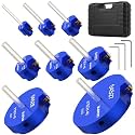 BLEKOO 8PCS PVC Pipe Reamer Kit - SCH40 Aluminum Deburring Tool Kit (1/2" to 4") | Dual-Blade Technology | Deburring Tool for PVC & ABS Pipes | Fits Standard 1/2" Drills