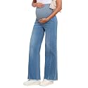 BLENCOT Women Maternity Jeans Bootcut Straight Leg Stretchy Denim Pants