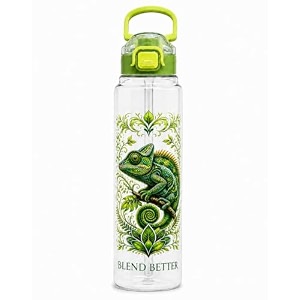 Blend Better Chameleon Printed Water Bottle 1