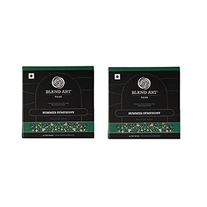 blendart darjeeling black tea bags  summer symphony classic black tea  combo pack of 2  15 tea bags each