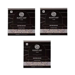blendart darjeeling white tea bags  silver spoon white tea  combo pack of 3 15 tea bags each