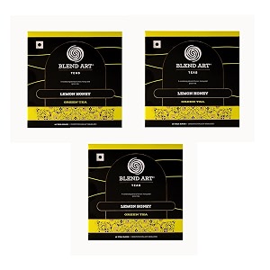 blendart honey lemon green tea bags cleansing darjeeling green tea combo pack of 315 tea bags each