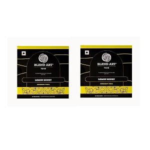 blendart honey lemon green tea bags cleansing darjeeling green tea combo pack of 2 15 tea bags each