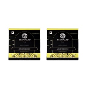 blendart jasmine oolong tea high grown oolong tea leaves - light amp floral  whole loose-leaf tea bags great for caffeine free hot brew iced or kombucha tea - 30 tea bags