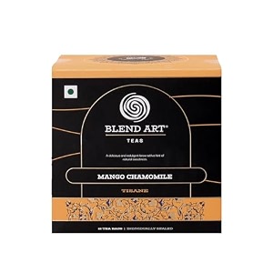 blendart mango chamomile flower herbal tea 15 tea bags