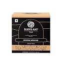 Blendart Masala Chai Tea Bags with Cardamom, Ginger, Black Pepper, Clove 100% Natural Ingredients Assam Black Tea Leaf Morning Tea, 15 Pyramid Tea Bags