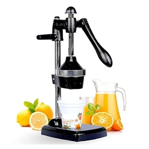 professional citrus juicer lemon squeezer commercial manual fruit press juicer for lemon pomegranate orange juice heavy duty hand press orange juicer press and lime squeezer stand