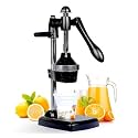 Professional Citrus Juicer Lemon Squeezer, Commercial Manual Fruit Press Juicer for Lemon Pomegranate Orange Juice, Heavy Duty Hand Press Orange Juicer Press and Lime Squeezer Stand