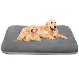 blessing magic dog extra large dog bed orthopedic pet beds jumbo crate pad mat washable anti slip bottam dog sleeping mattress with removable cover gray m