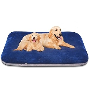 fleece magic dog extra large dog bed orthopedic pet beds jumbo crate pad mat washable anti slip bottam dog sleeping mattress with removable cover royal blue xl