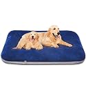 Fleece Magic Dog Extra Large Dog Bed Orthopedic Pet Beds Jumbo Crate Pad Mat Washable Anti Slip Bottam Dog Sleeping Mattress with Removable Cover (Royal Blue, XL)