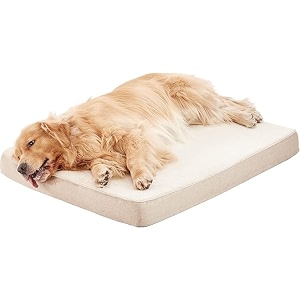 magic dog extra large dog bed orthopedic pet beds jumbo crate pad mat washable anti slip bottam dog sleeping mattress with removable cover beige m
