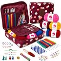 BLESSORA - Crochet Kit for Beginners Adults 59 Pcs All-in-One Crochet Kit, Premium Crochet Hook Set, Starter Yarn & DIY Crochet Supplies for Learning & Crafting.