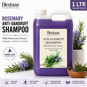 blestaaa essentialss rosemary biotin shampoo for men  womenreduce hair loss  breakage 1 l
