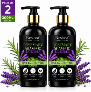 blestaaa essentialss rosemary shampoo for dandruff control  hair strengthening care 600 ml