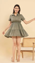 BLEVY Women Layered Grey Above KneeMid Thigh