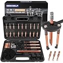 Blind Hole Bearing Puller Kit, 36 in 1 Inner Outer Bearing Separator Set Internal External Bearing Removal Gear Splitter Pull Tool, Black Storage Box