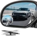 Blind Spot Mirrors 2 Pack, Frameless Side Mirror Blindspot Convex HD Glass