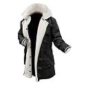 Blingsoul Real Lambskin Swedish Bomber Coat - Sherpa Lined Leather Jacket Fur Coats